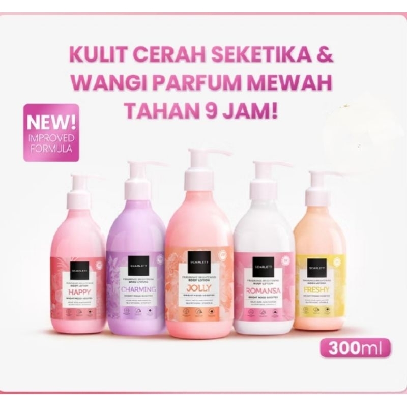 SCARLET BODY LOTION WHITENING ORI KEMASAN NEW