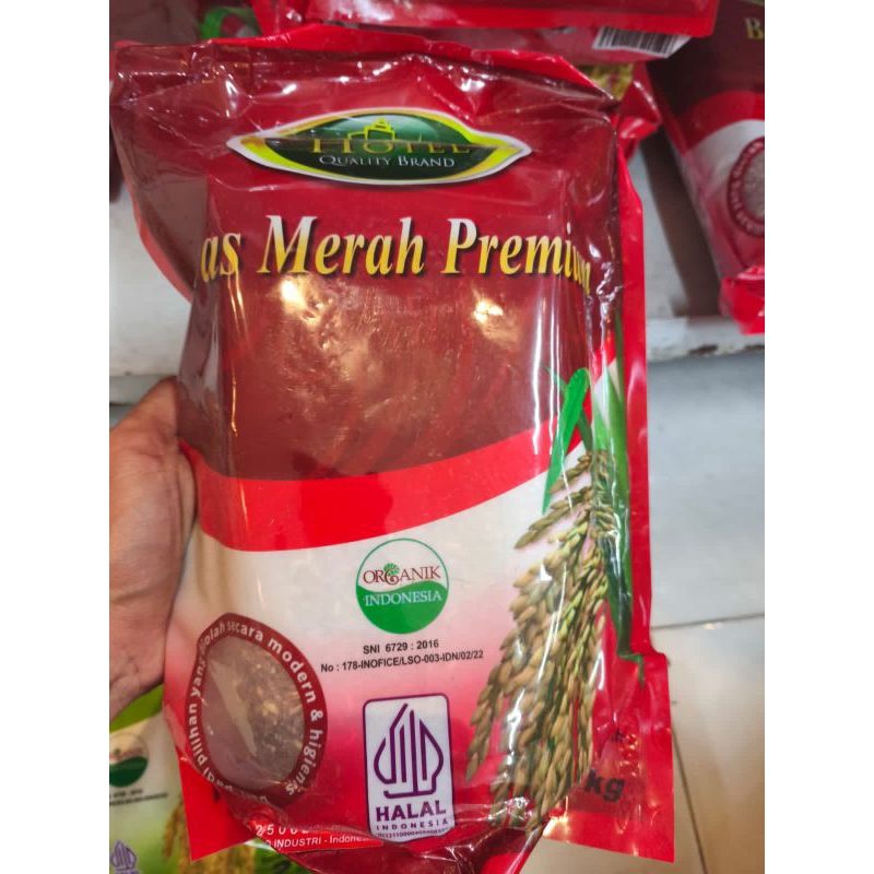 

beras merah organik premium kemasan 2kg