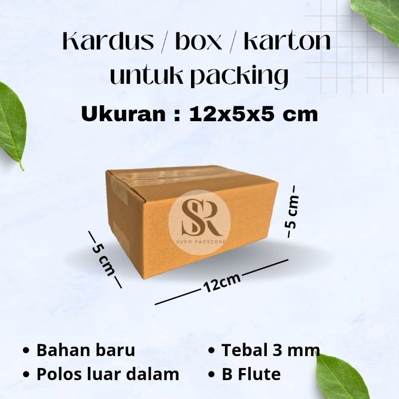 

Kardus Packing Ukuran 12x5x5 cm / Box Packing / Karton Packing Polos Baru dan Tebal