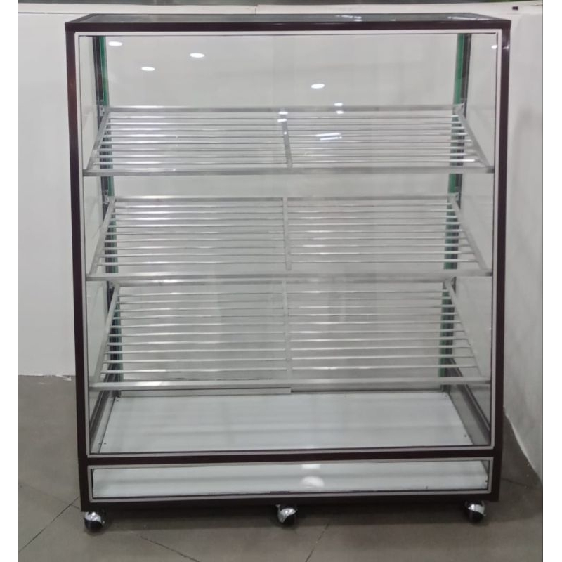 Etalase kue/etalase donat/etalase 1 meter/etalase terbaru/etalase murah