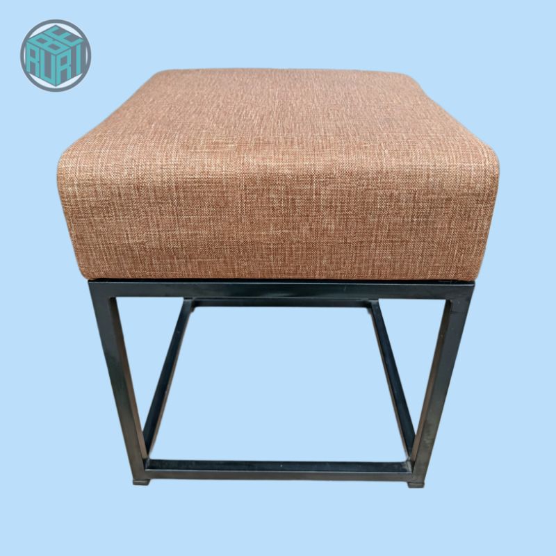 STOOL KOTAK/SOFA STOOL KOTAK/STOOL KOTAK KAKI BESI/KURSI KAKI BESI