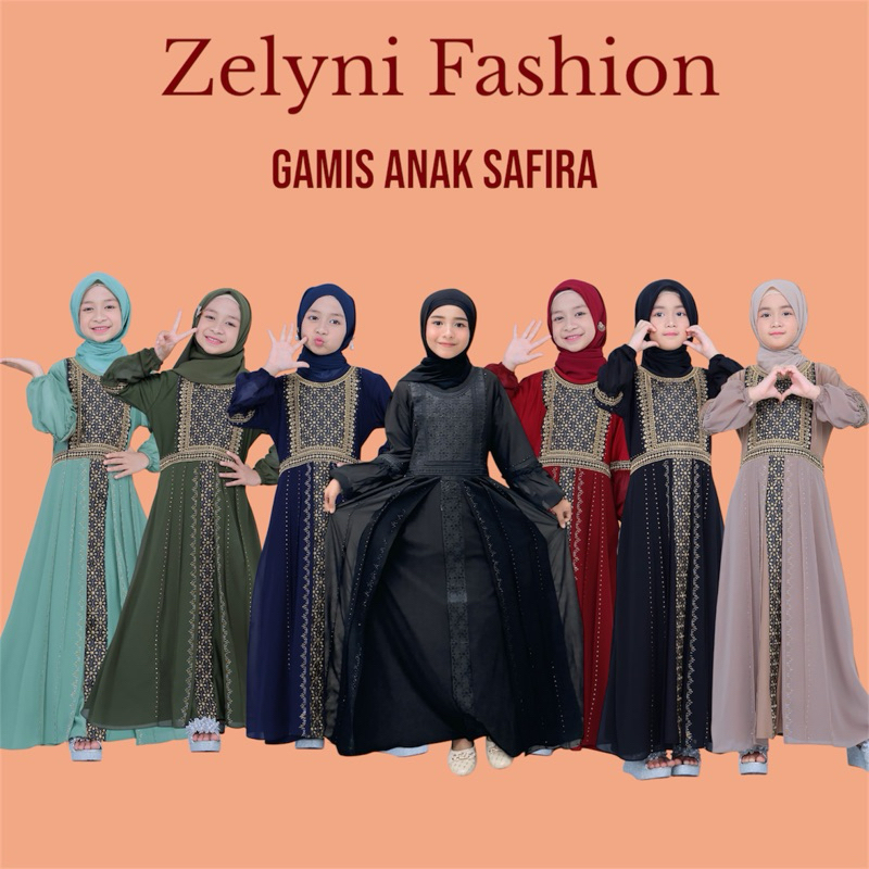 GAMIS TURKEY ANAK SAFIRA ANAK ABAYA TURKI ANAK TERBARU ANAK COUPLE IBU DAN ANAK