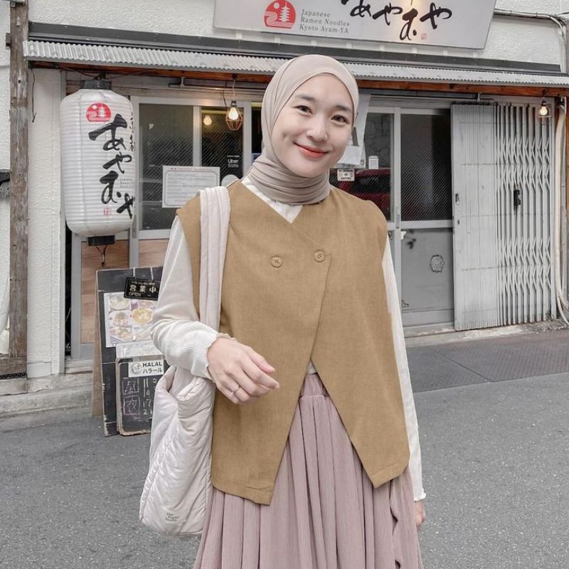 SABITZER Nuna Vest Hijab Vest Korean Style Vest Crop