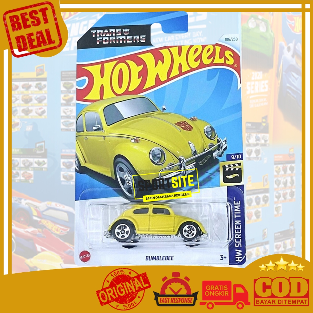 Hot Wheels Bumblebee Transformers VW Bug Volkswagen Beetle Diecast Mainan Anak Mobil Mobilan HotWhee