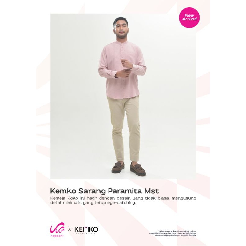 Kemko Sarang Paramita - Kemeja Koko Panjang Dewasa Bapak Ayah Rabbani Couple Keluarga