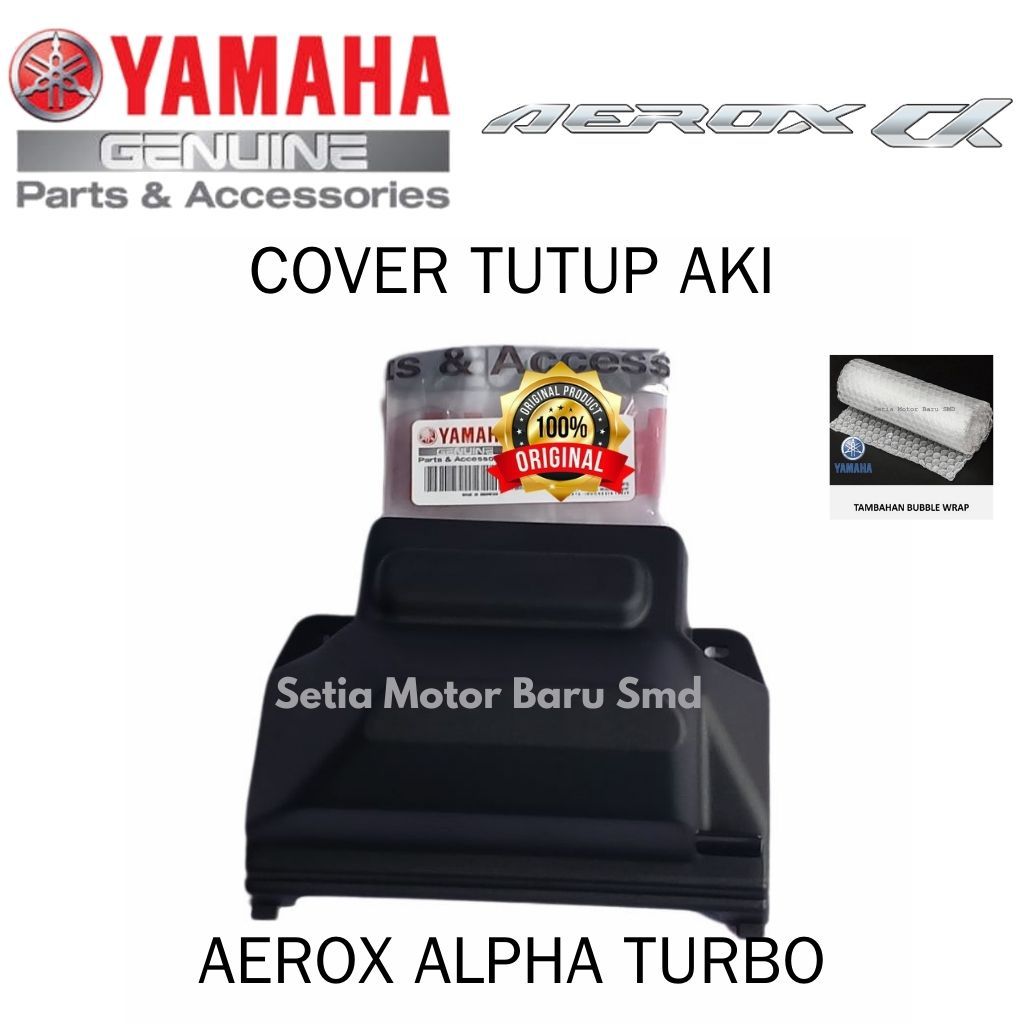 Cover Tutup Aki Aerox Alpha Turbo Asli Original Yamaha