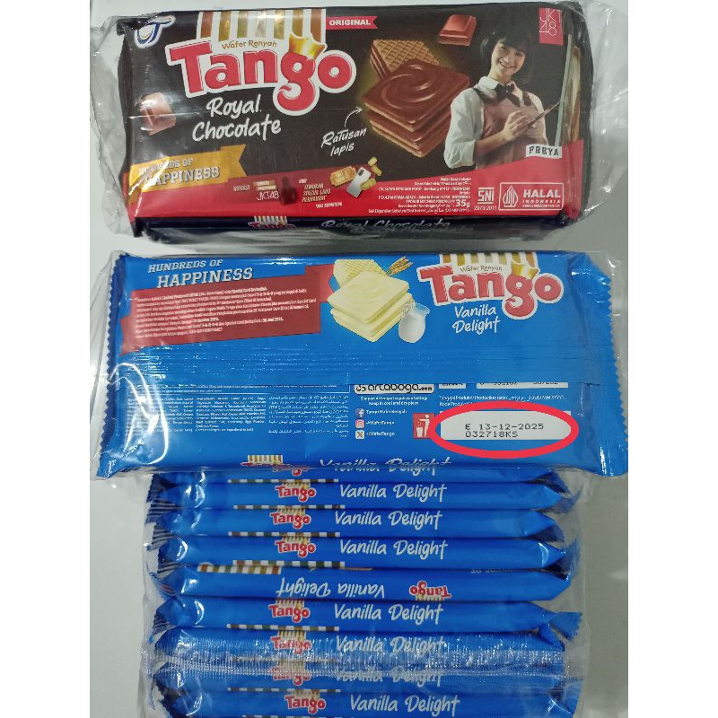 

WAFER TANGO 35GR PERPACK ISI 10PCS COKLAT VANILLA