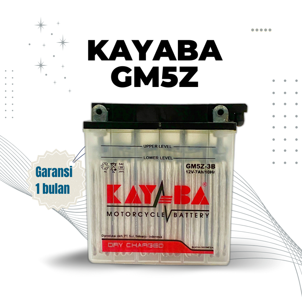 Aki Motor Yamaha Mio Lama GM5Z-3B KAYABA Accu AM