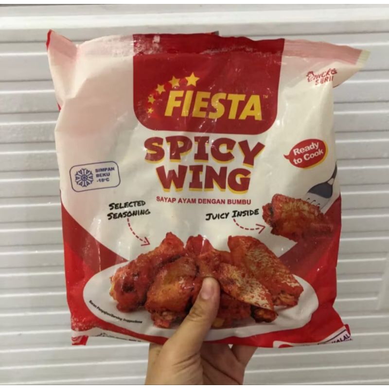 

HALAL Fiesta Chicken Spicy Wings 500gr / Fiesta Sayap Ayam 500gr Bumby Pedas