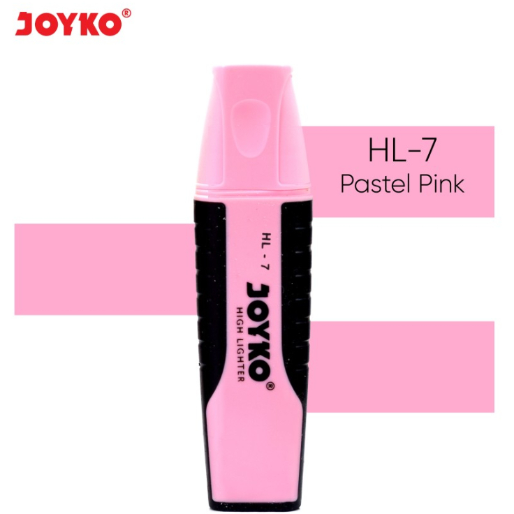 

Highlighter Highliter Penanda Berwarna Joyko PASTEL PINK / MERAH MUDA PASTEL HL 7