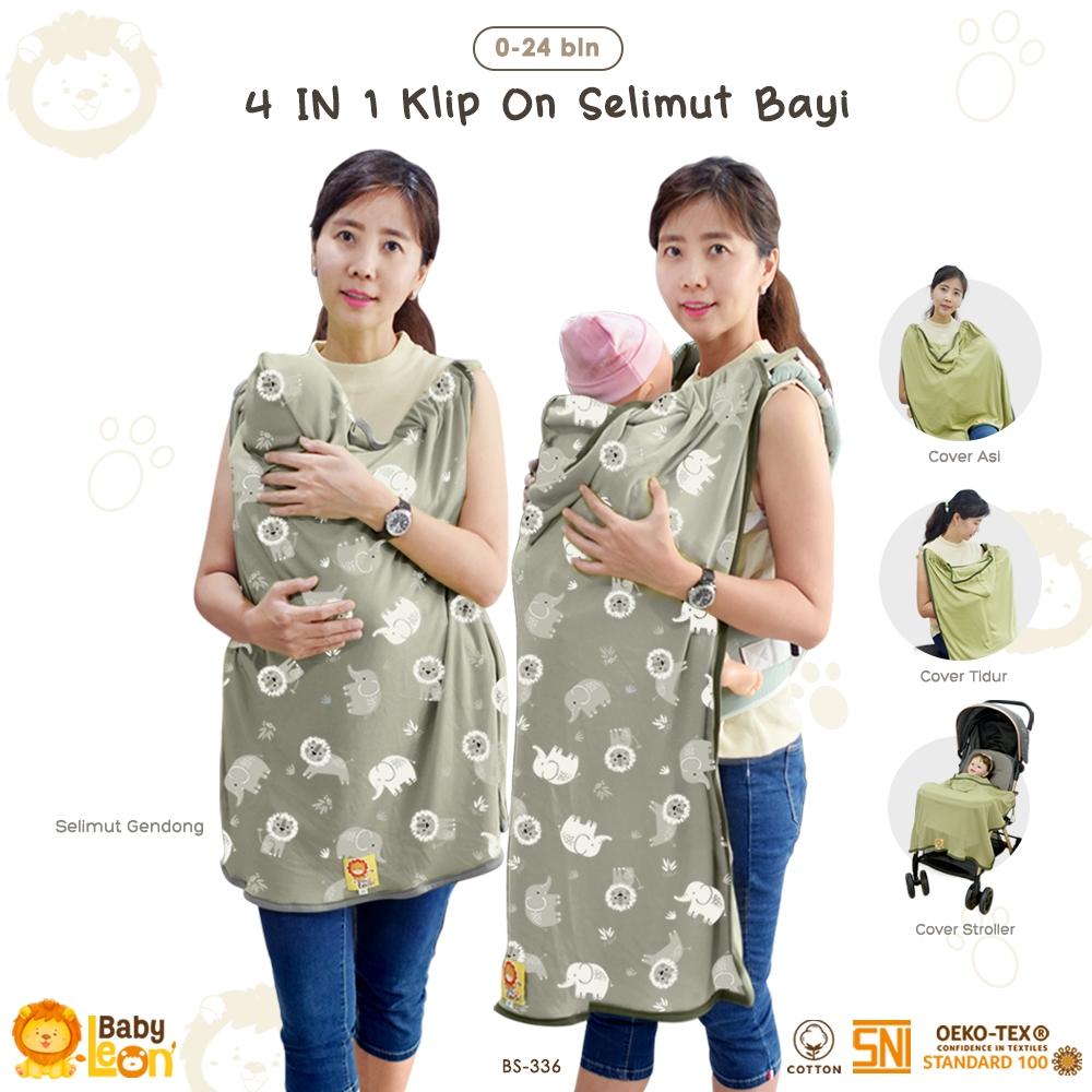 BABYLEON Selimut Bayi 0-3Th Selimut Hoodie Klip Baby Blanket On The Go BS-336 Baby Blanket Hoodie Se