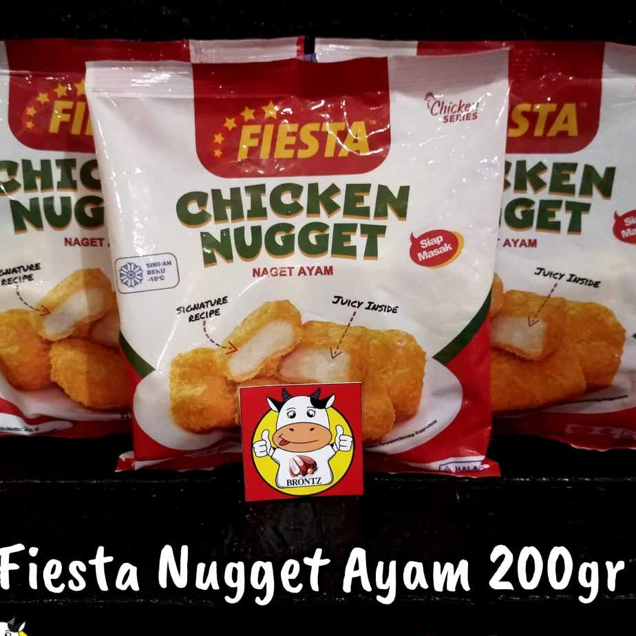 

FIESTA NUGGET AYAM 200GR-FROZEN FOOD-BRONTZ JOGJA