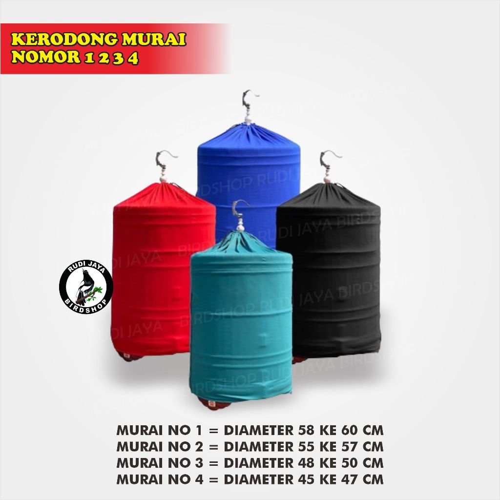 KRODONG KERODONG MURAI PREMIUM TEBAL COVER KANDANG SANGKAR BULAT BURUNG MURAI BATU BUKAN SEMPATI