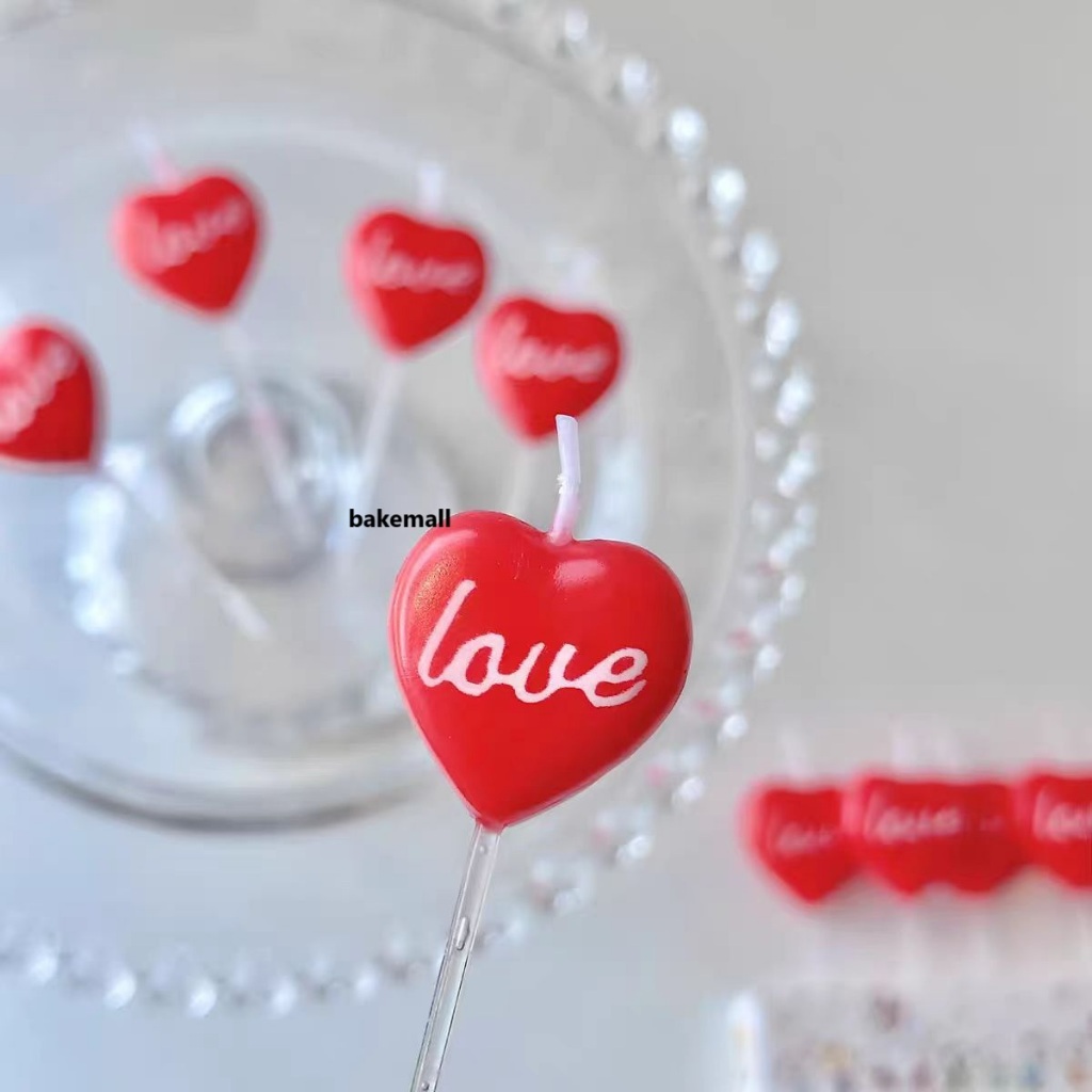 Lilin Hati Merah  / Lilin Tulisan Love