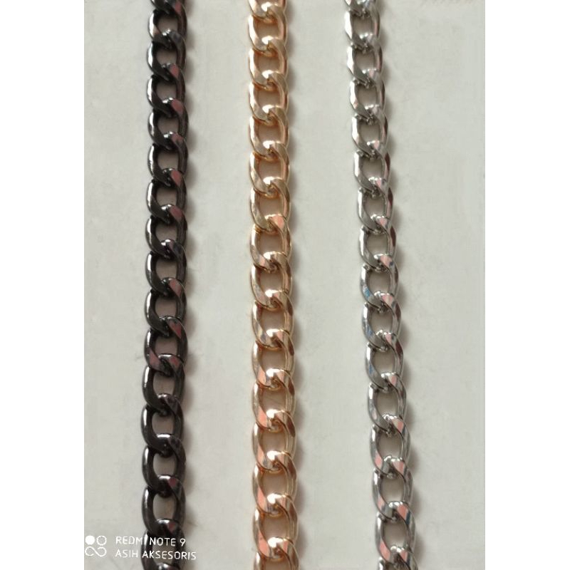 Tali tas rantai gepeng ringan kode 396 @1meter (tanpa kait)