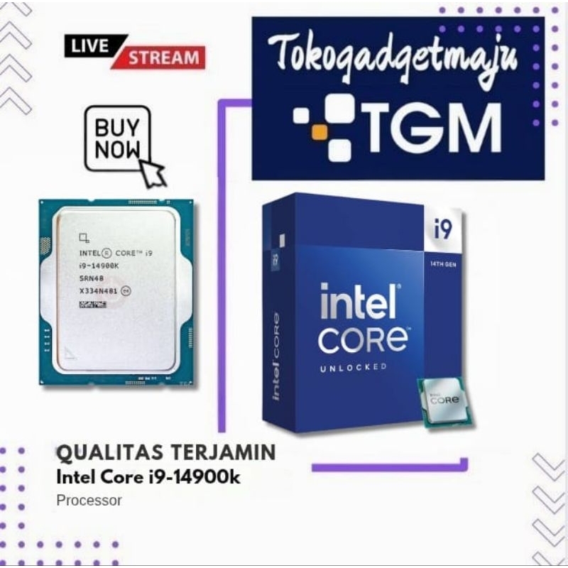 Processor Intel Core i9-14900k.