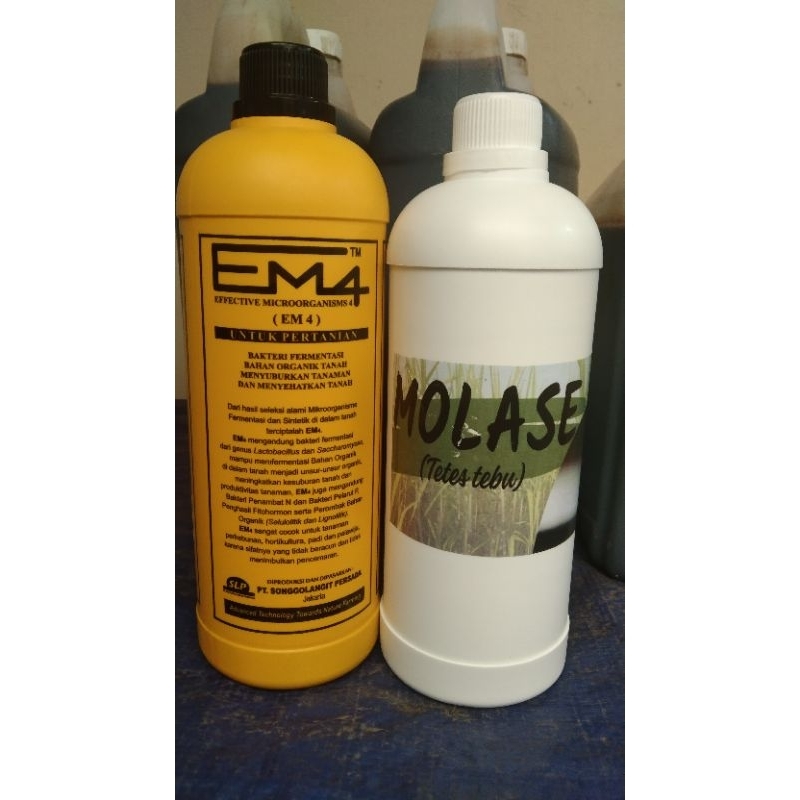 Paket EM4 Pertanian 1 L + Molase 1 L (1.4kg) EM 4 Pertanian dan Molase