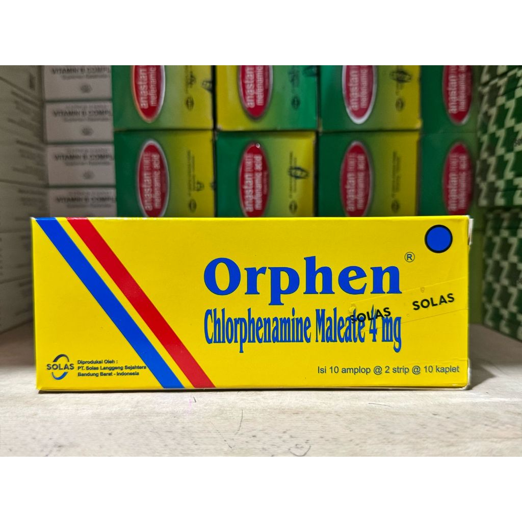 ORPHEN (Orphen Chlorphenamine Maleate 4mg) - BOX