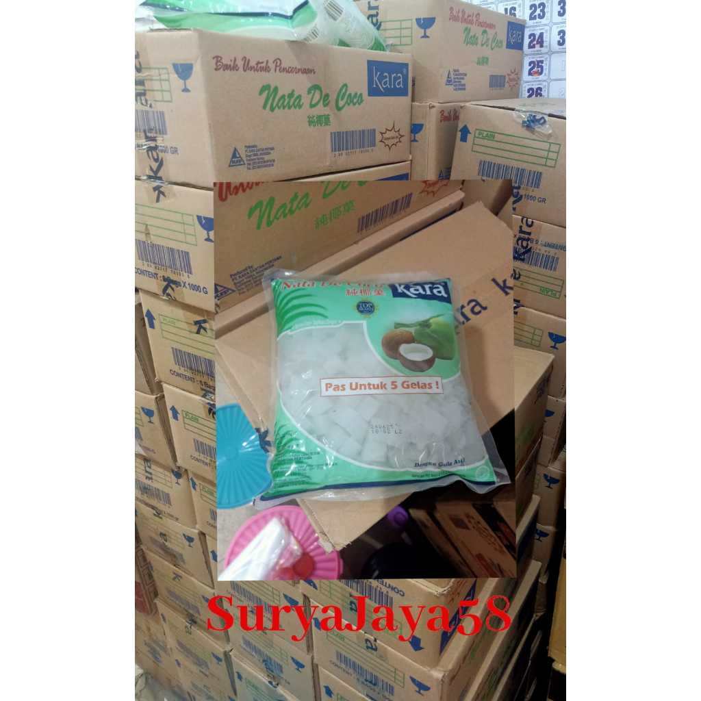 

Kara Nata De Coco Plain 1kg| 1 dus isi 6pcs - SuryaJaya58
