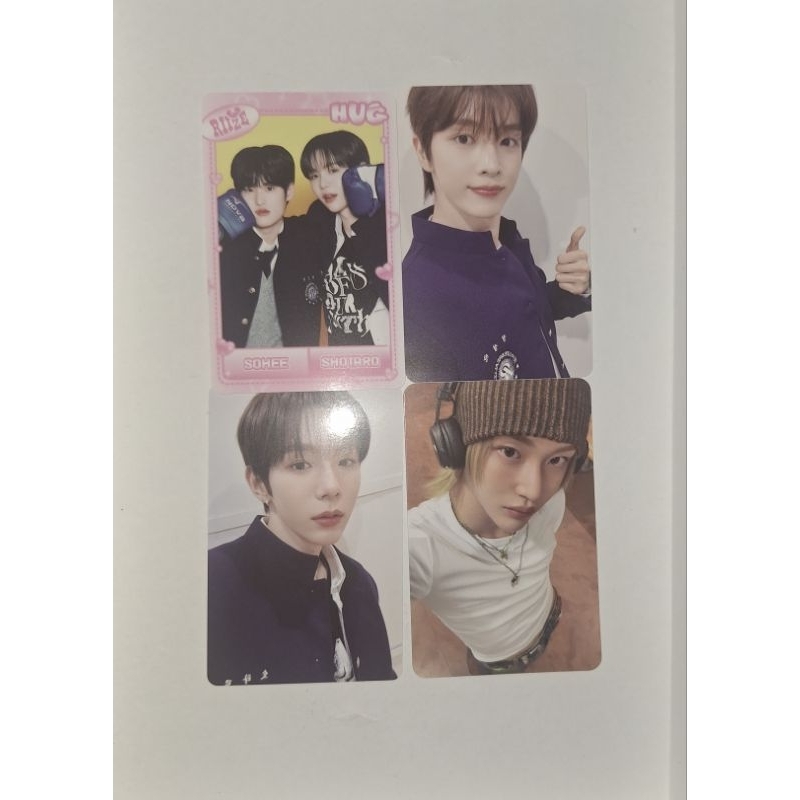 photocard riize official hug version and wonbini