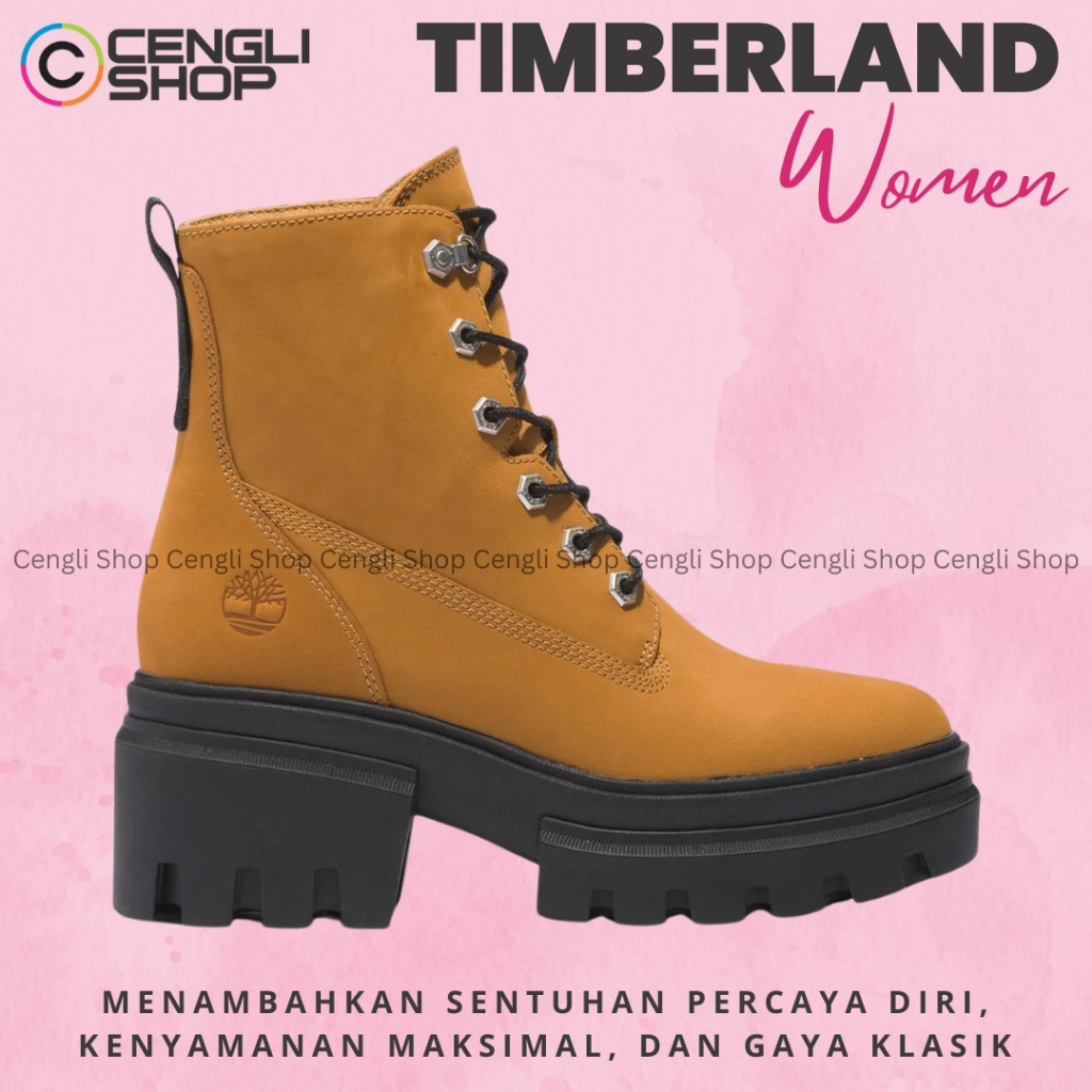 SEPATU TIMBERLAND BOOT WANITA ORIGINAL BOOTS KULIT ASLI ORI TERBARU TW34
