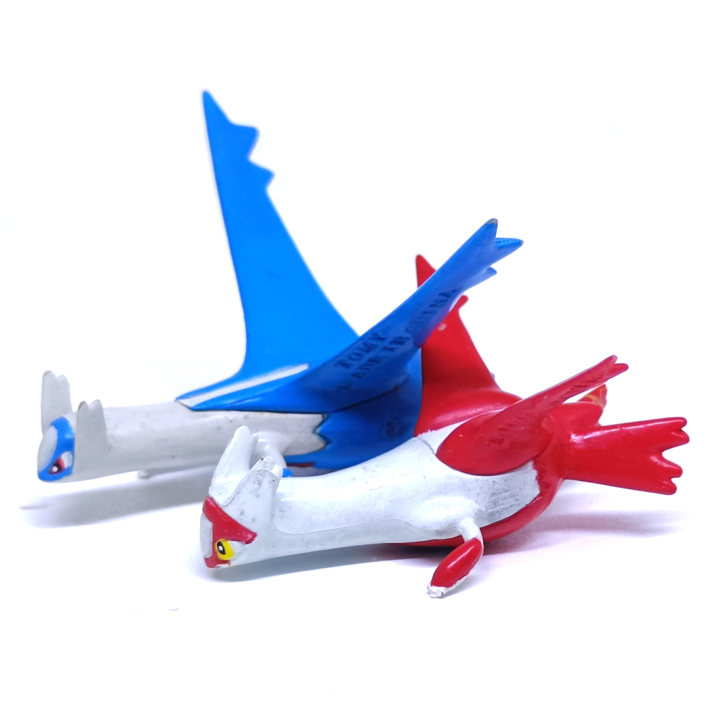 Pokemon TOMY Moncolle Figure Set - Latias & Latios "Glossy Version" (Pajangan / JP Rare)
