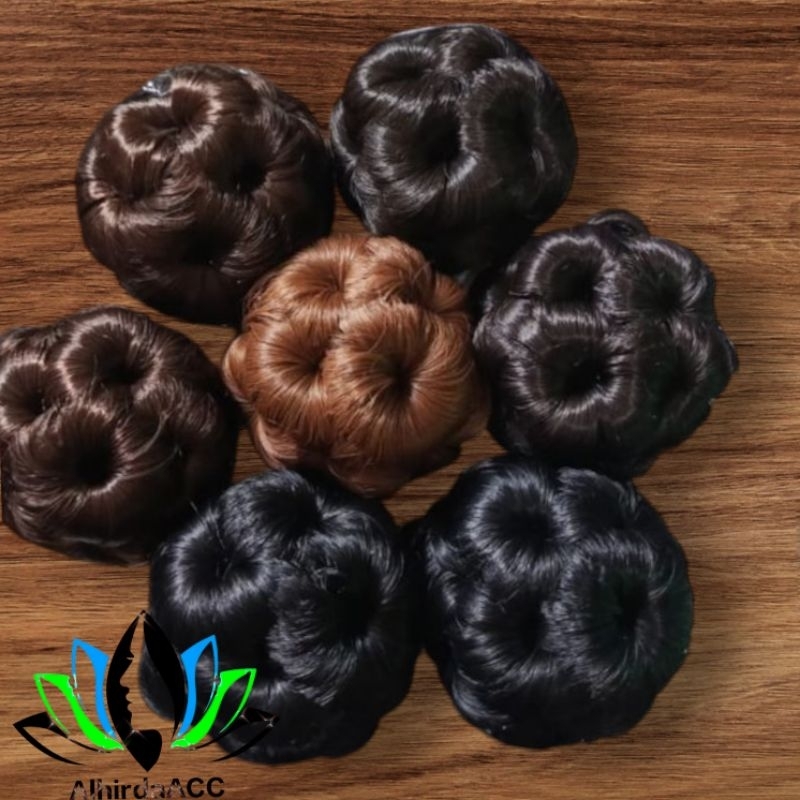 Jepit Jamur/Sanggul Bunga Sanggul Modern Rambut Palsu