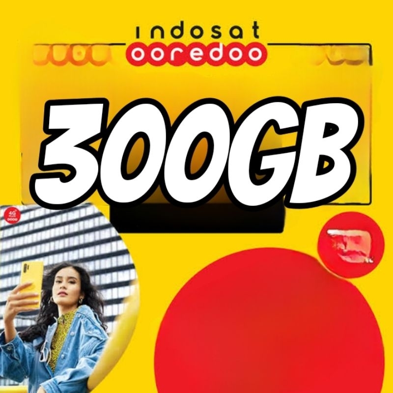 Paket data indosat 300Gb 1bulan