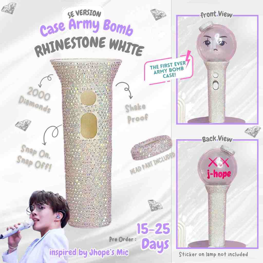 Case Army Bomb RHINESTONE WHITE | HANYA CASE BUKAN ARMY BOMB