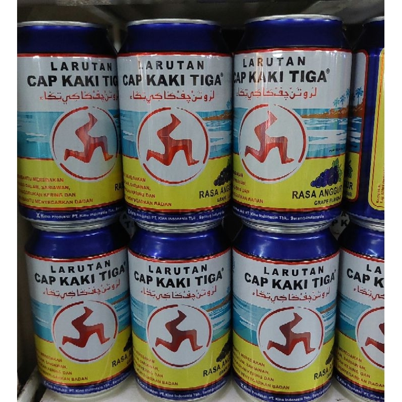 

Larutan Penyegar Cap Kaki Tiga Kaleng 320ml Rasa Anggur