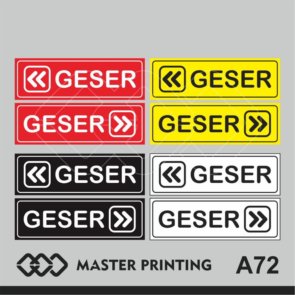 

A72 - Acrylic Sign, Stiker Akrilik Geser Kiri Kanan, Landscape, Tahan Air, Termurah, Bisa Custom
