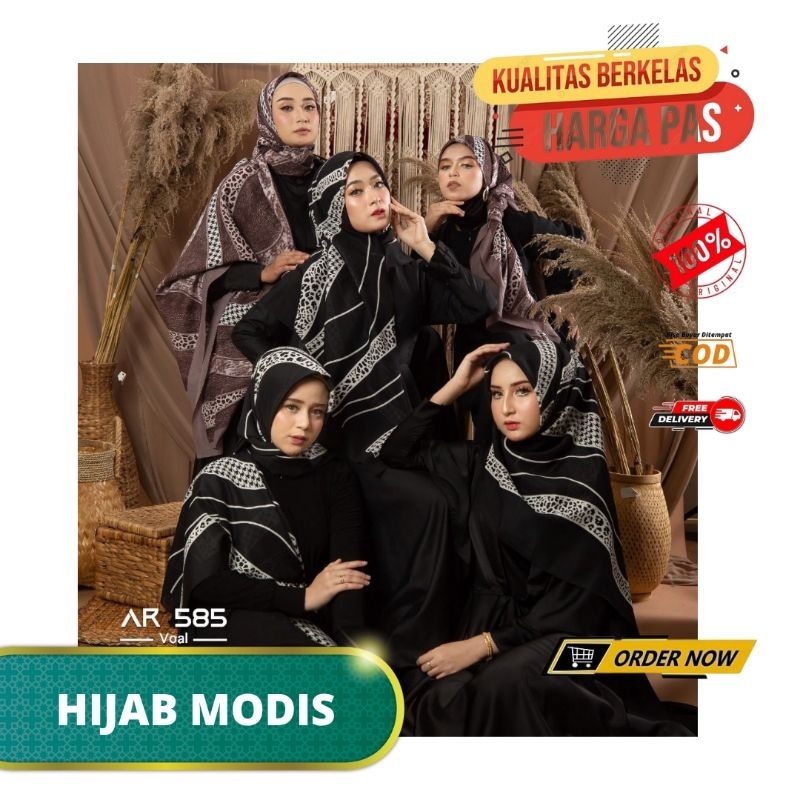 JILBAB SEGIEMPAT ARRAFI 585 HIJAB SEGIEMPAT VOAL MOTIF SEGIEMPAT VOAL JUMBO