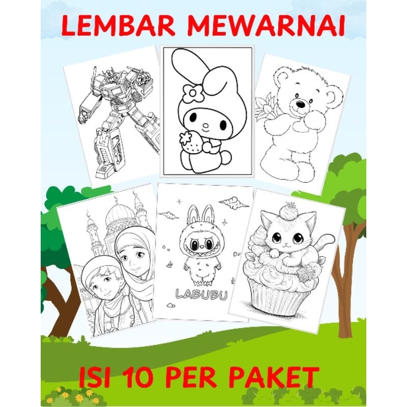 

Lembar Kertas Mewarnai Anak