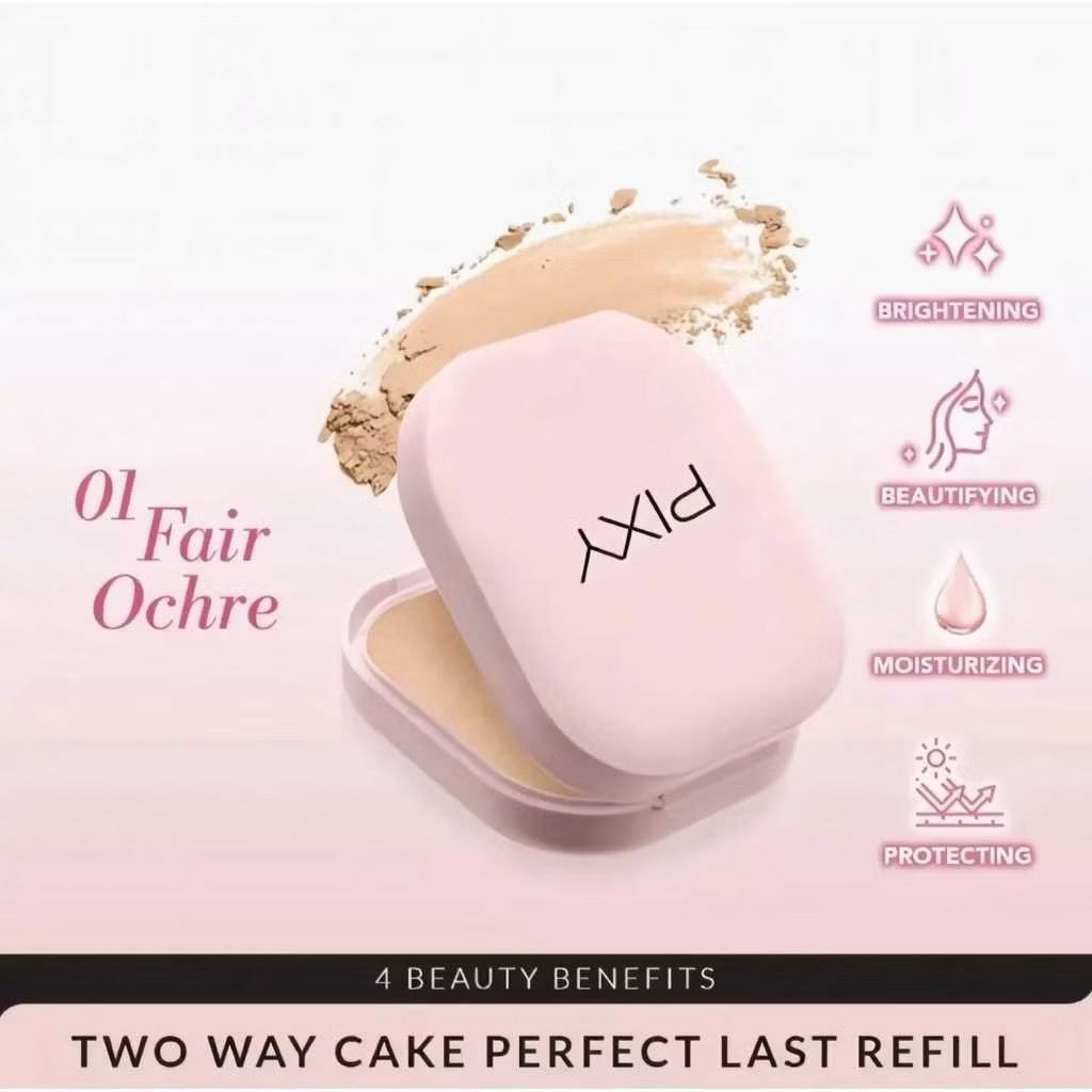 Beautimee - Pixy UV Whitening Lightening Powder Two Way Cake Perfect Last Refill - Bedak Refil TWC P