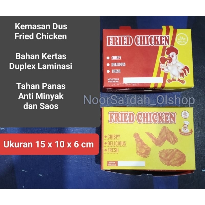 Dus Fried Chicken / Box Chicken / Kardus Box Fried Chicken