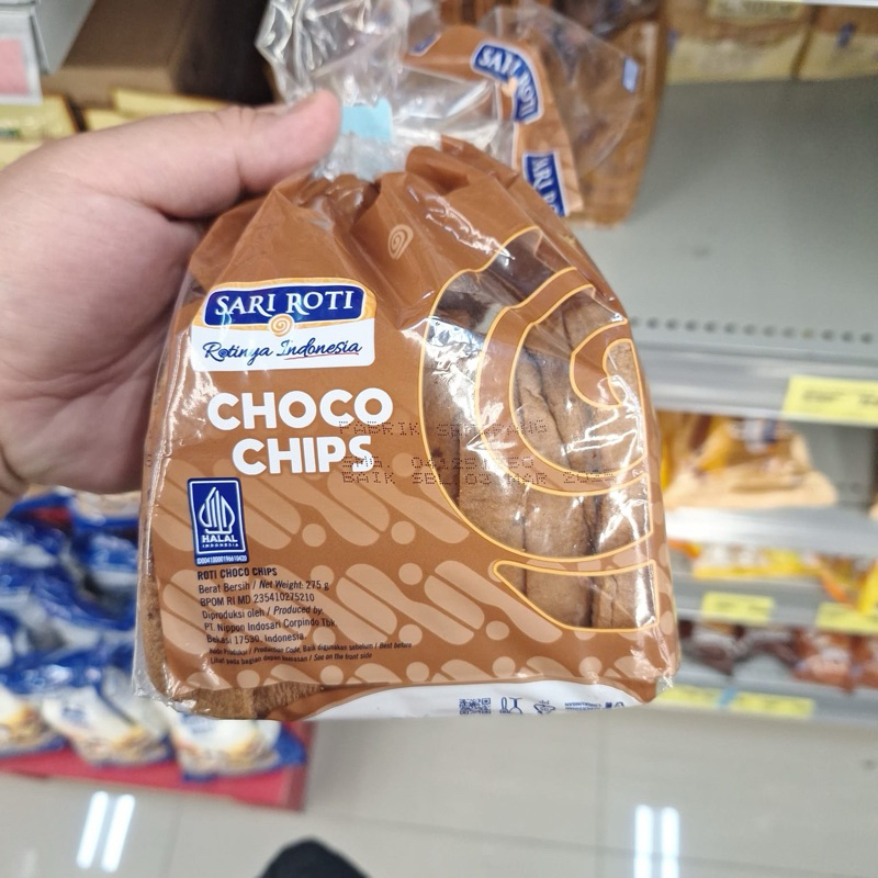 

Sari Roti choco chips 275gram