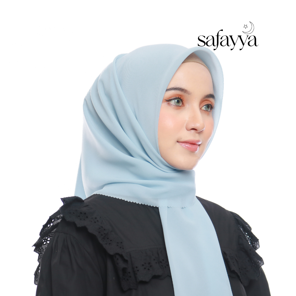 Safayya - Aisyah Classic Scarf Polycotton Lasercut - Hijab Segi Empat Premium