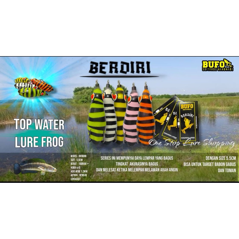 SOFT FROG BUFO BERDIRI 5,5CM-10GRAM