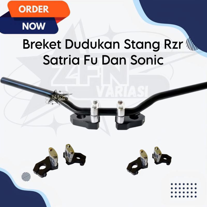 Breket Stang Stir Rzr Sonic 150R Satria Fu Injeksi Krbu Barong FI Facelift