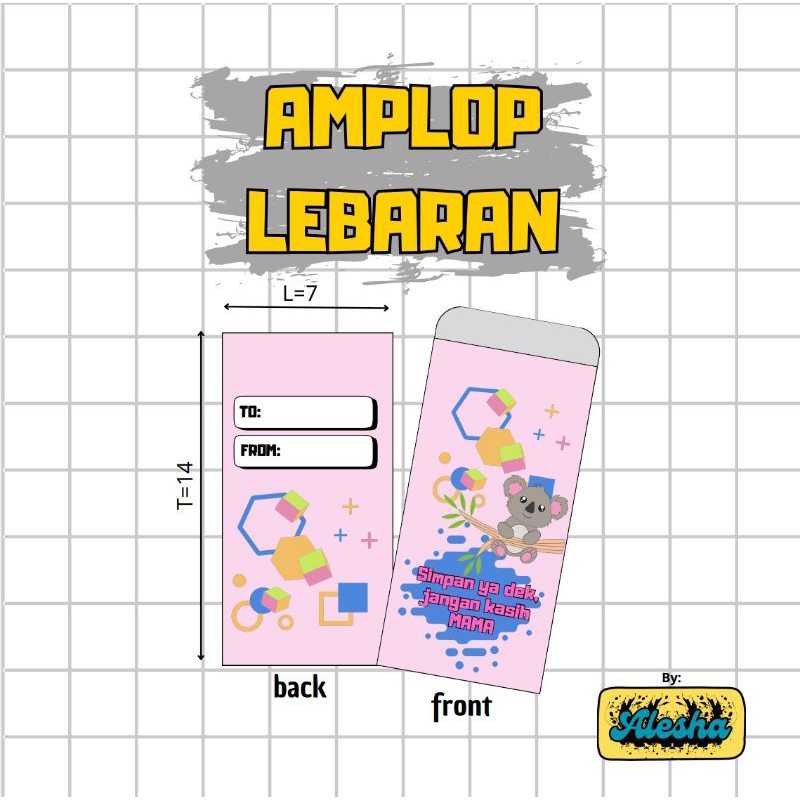 

amplop lebaran lucu gambar koala