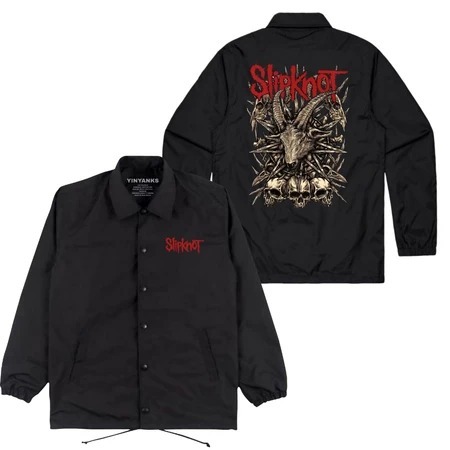 takeshi Jacket Coach slipknot kambing Jacket musik warna Hitam pria dan wanita