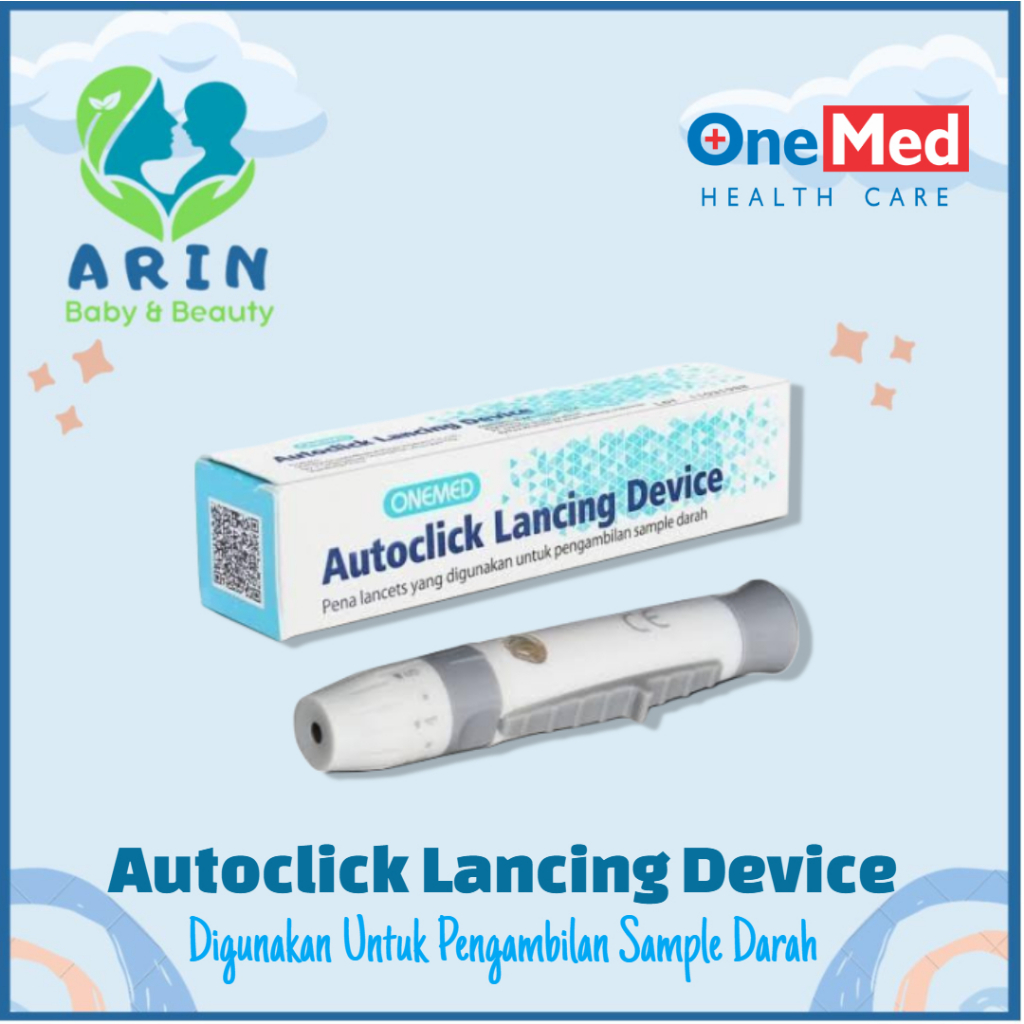 Onemed Autoclick Lancing Device Pen Auto Click Lancet Jarum Tes Darah