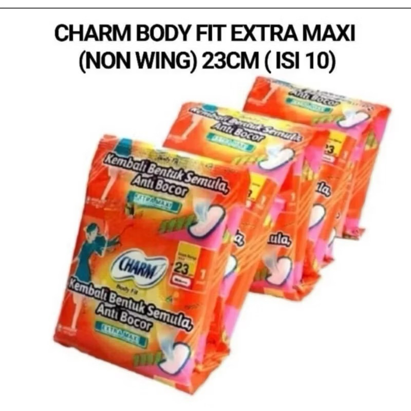 Charm Pembalut Wanita Extra Maxi Non Wings Sachet