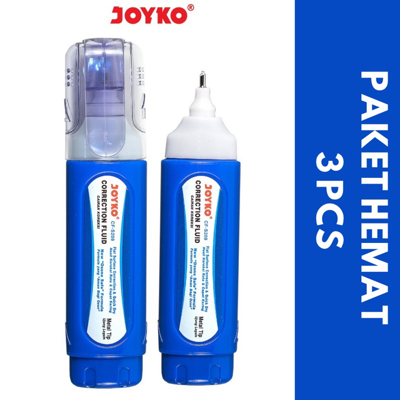

Termurah !!!! Correction Fluid Cairan Koreksi Penghapus Cair Joyko CF-S209 (3 PCS) TIPE X