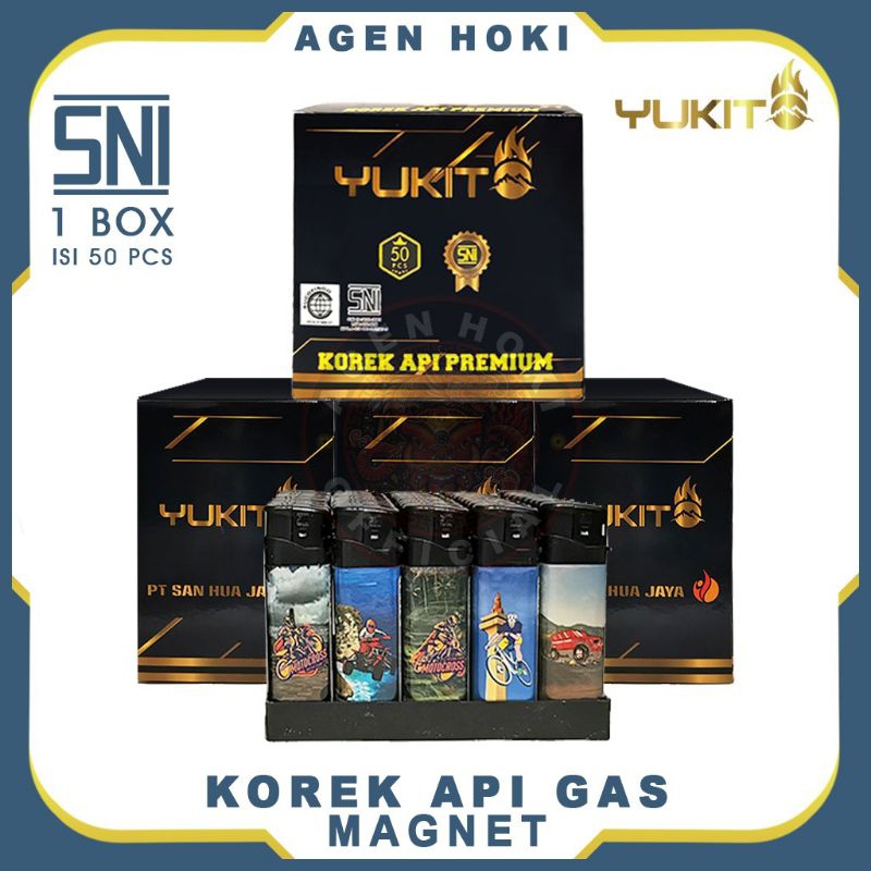 Korek Api Gas MAGNET Yukito / G2000 1 Box isi 50 Pcs - Korek Api Gas Serbaguna / Korek Pedagang / Ma