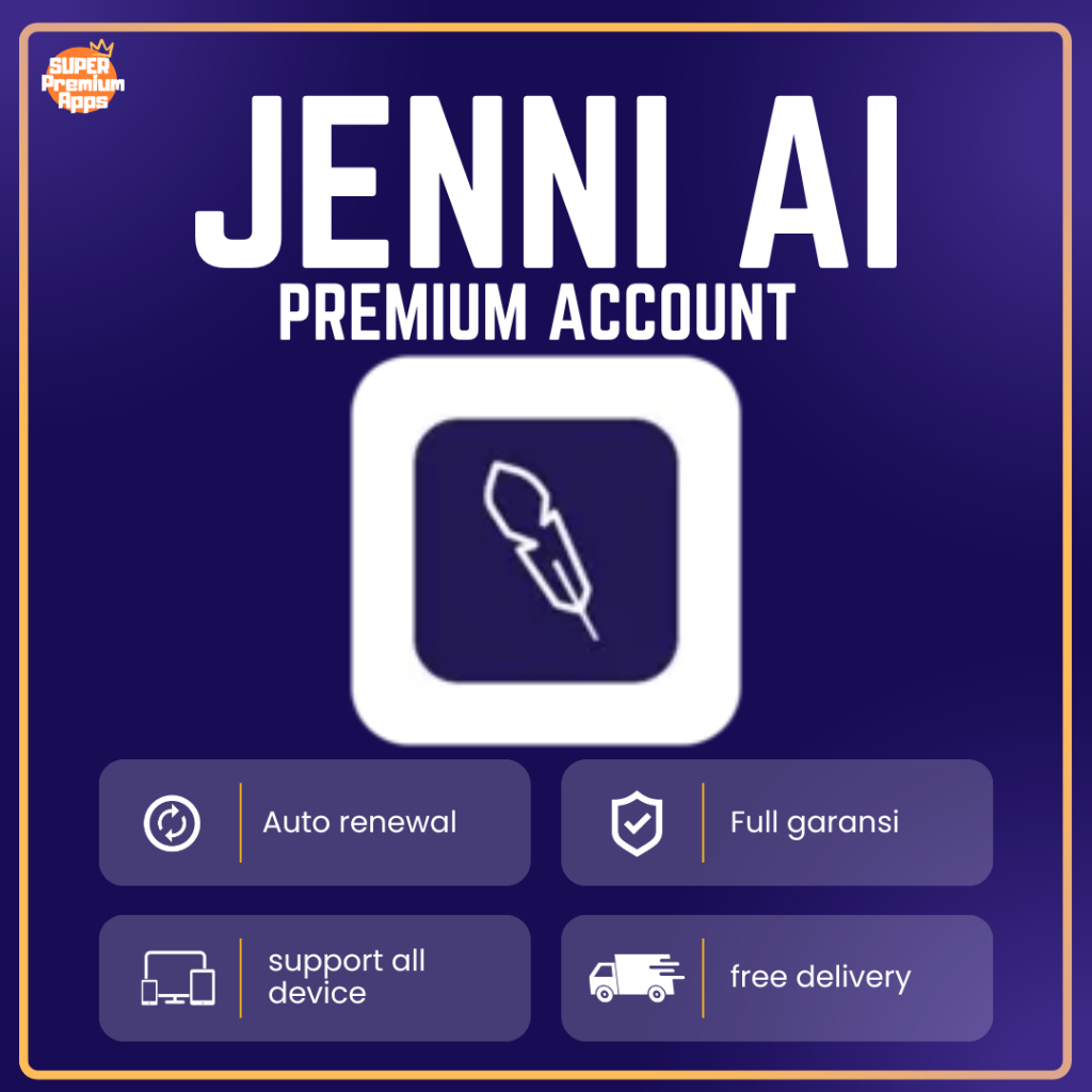 [1 Tahun] Jenni AI UNLIMITED PREMIUM | AI WRITING | Full Garansi