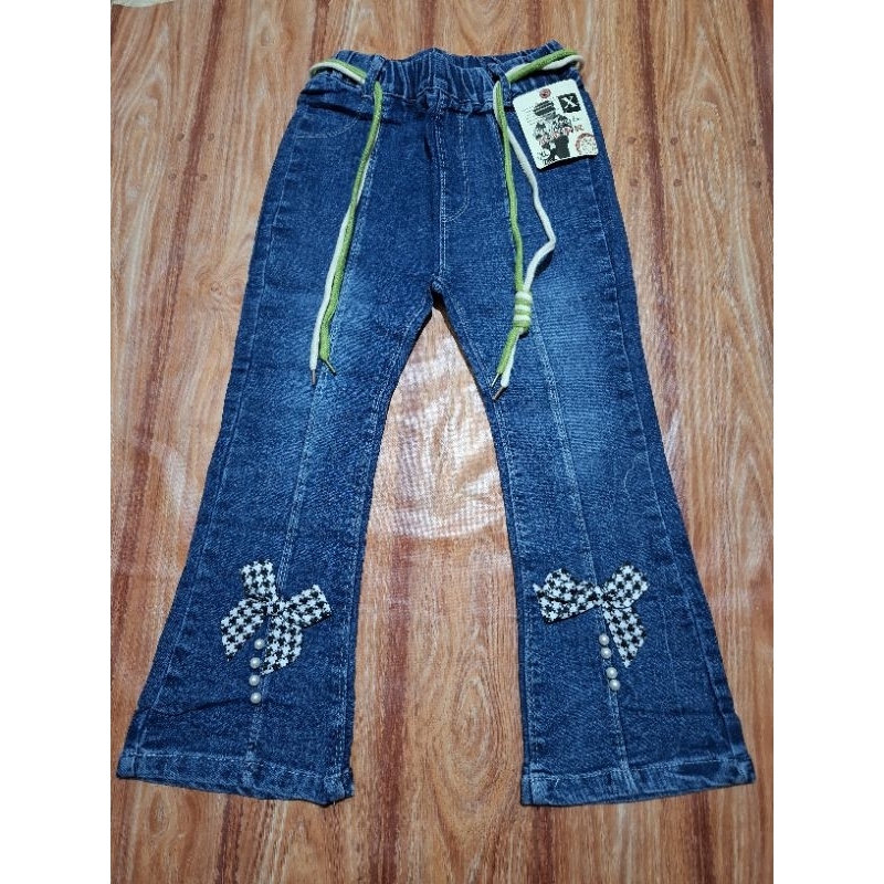 celana jeans cutbray anak perempuan aize 6 7 8