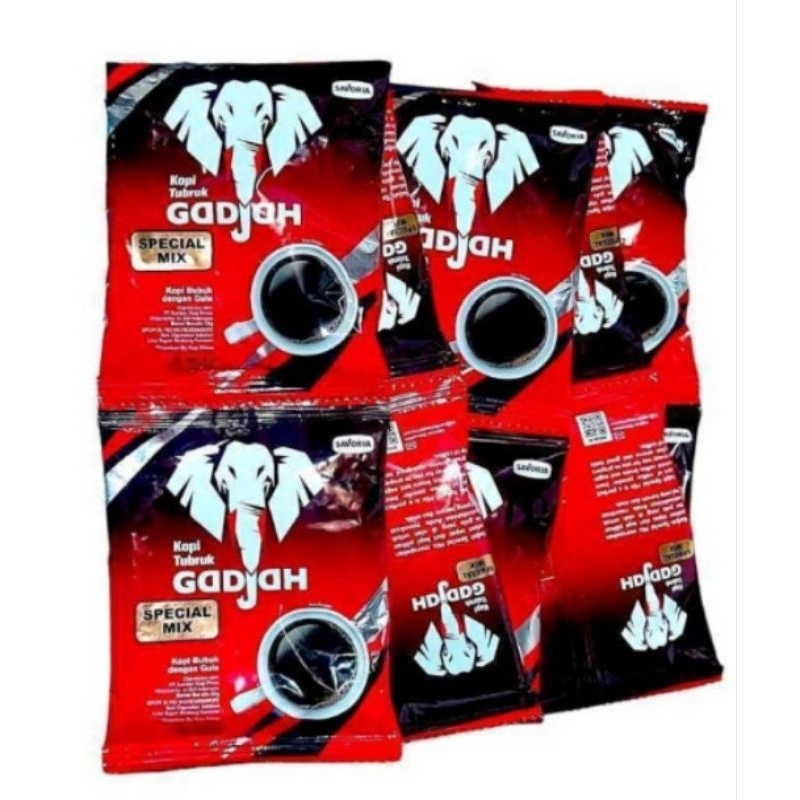 

KOPI GAJAH SEPESIAL MIX 1 renceng isi 10 saset kopi gajah mantap