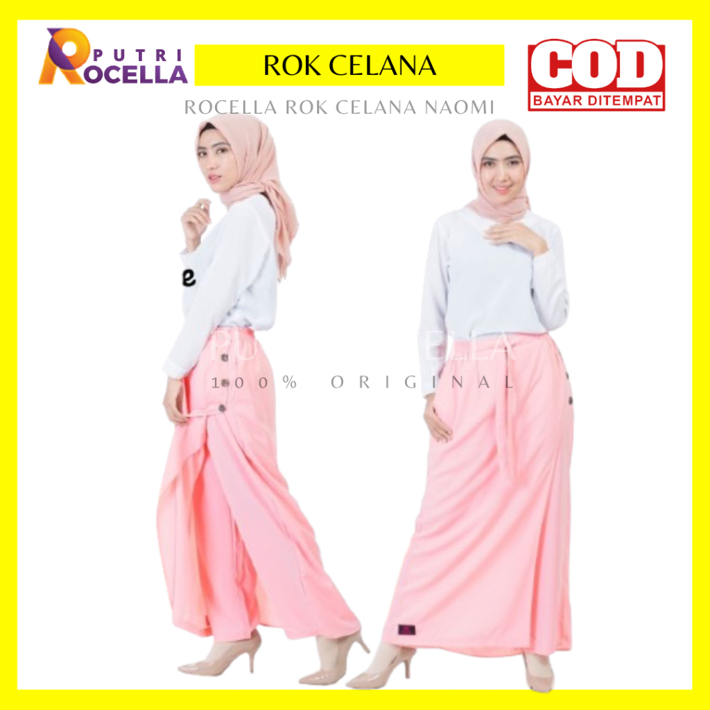 ROCELLA ROK CELANA NAOMI / CELANA MUSLIMAH / ROK CELANA MUSLIMAH / ROK KERJA / ROK CASUAL / ROK SIMP