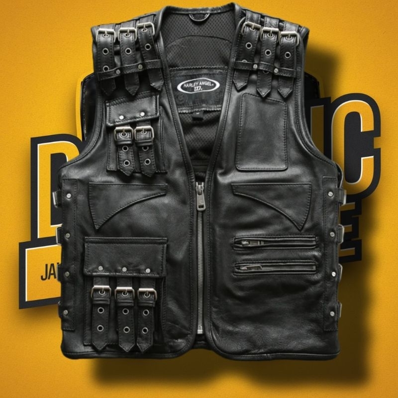 VEST TOURING HARLEY MOTOR FULL ASESORIS BIKER